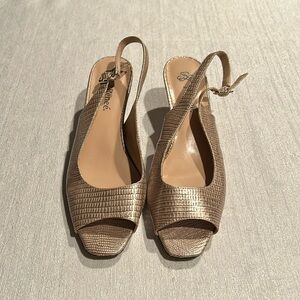 J. Reneé Open Toe Slingback Sandal Heels